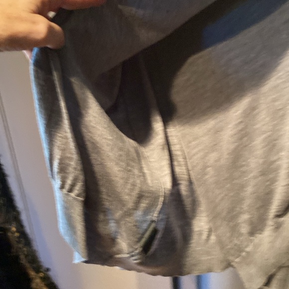 Alexander wang merino wool sweater with back openingsg up. Gray. Xsmall. Pinhole - Picture 5 of 8